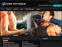 Tablet Screenshot of corephysique.co.uk