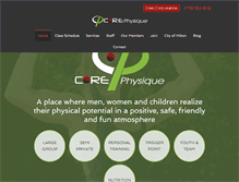 Tablet Screenshot of corephysique.net